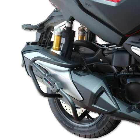 GP Kompozit Honda ADV 350 2025 Uyumlu Egzoz Koruma Demiri Siyah