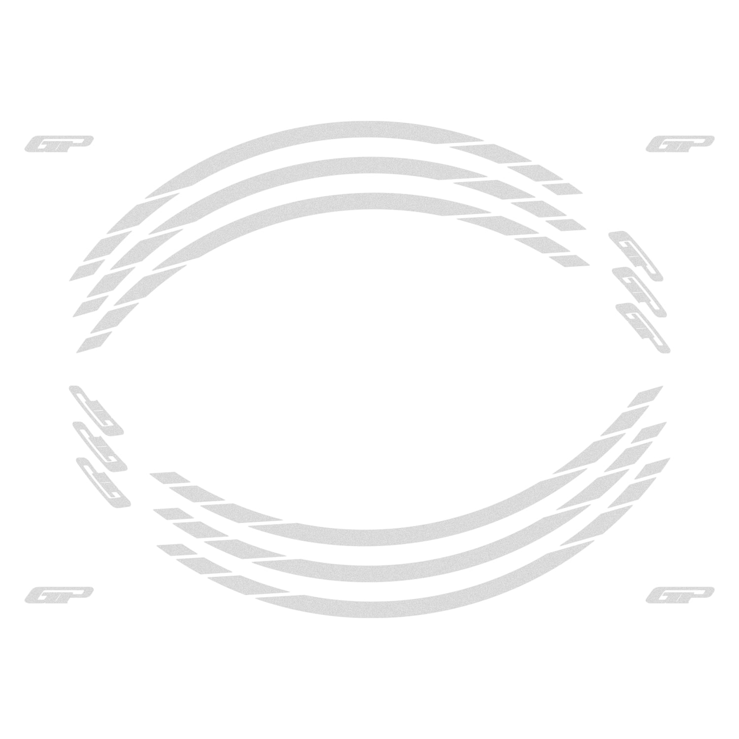 GP Kompozit Universal Tek Jant Şeridi Reflektif Gri