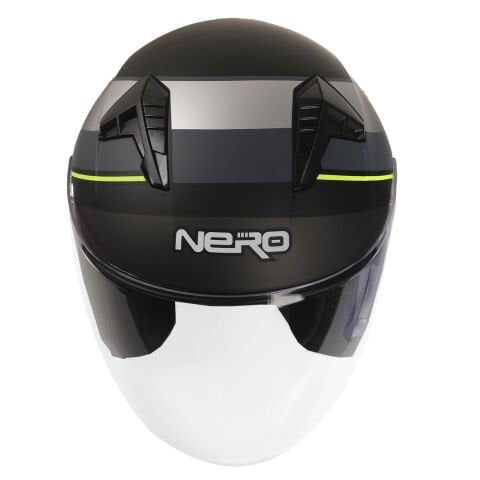 GP NERO MKS006-MBD1NY Şeffaf Vizörlü Motosiklet Yarım Kask