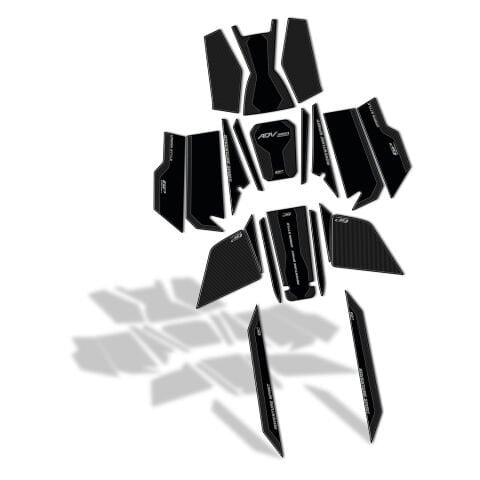 GP Kompozit Honda ADV 350 2023-2025 Uyumlu Full Pad Seti Karbon