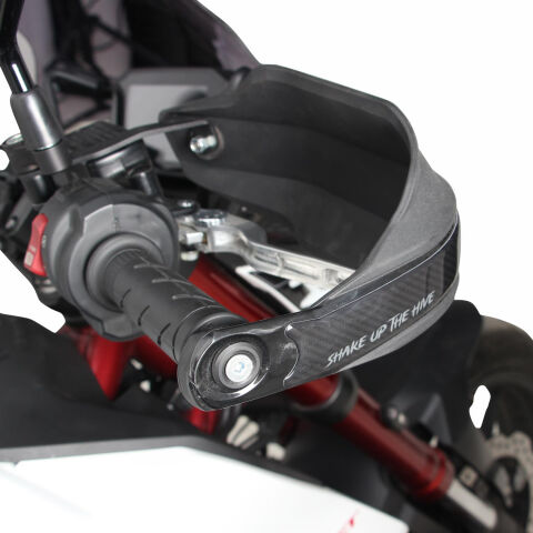 GP Kompozit Honda CB500 Hornet 2024-2025 Uyumlu Plastik Elcik Koruma Siyah