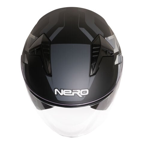 GP NERO MKS006-MBC3G Şeffaf Vizörlü Motosiklet Yarım Kask