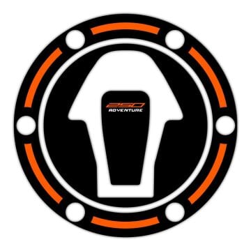 GP Kompozit KTM 250 Adventure 2020-2024 Uyumlu Tank Pad Seti Siyah-Turuncu