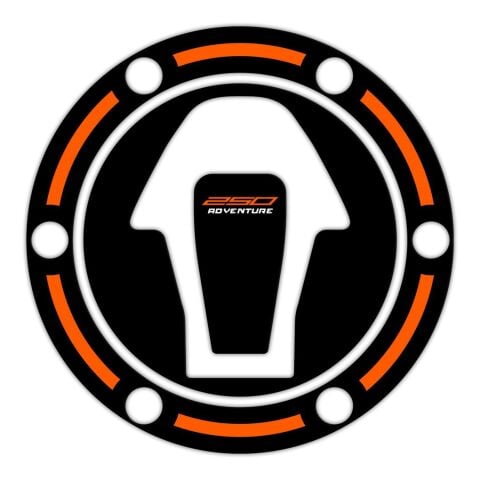GP Kompozit KTM 250 Adventure 2020-2024 Uyumlu Tank Pad Seti Siyah-Turuncu