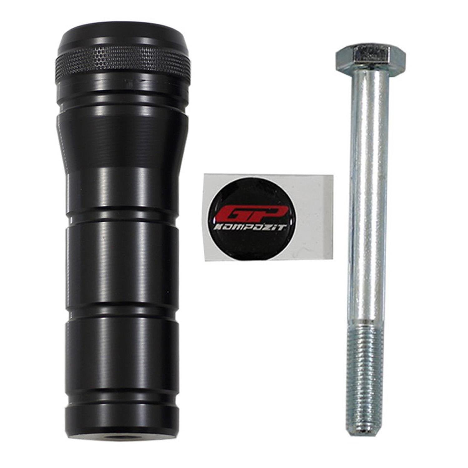 GP Kompozit Bajaj Dominar 250 / 400 2017-2026 Uyumlu Egzoz Koruma Takozu Siyah