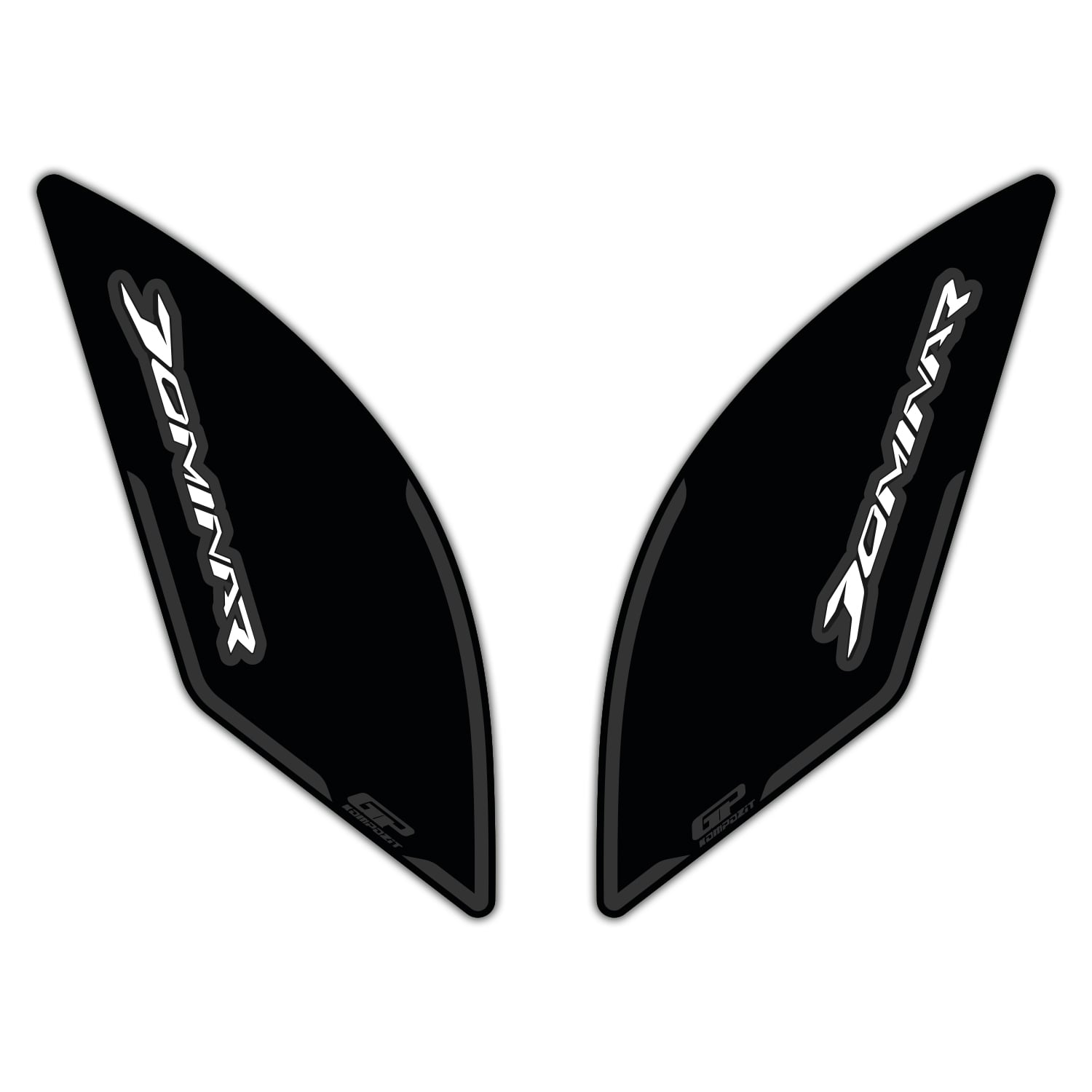 GP Kompozit Bajaj Dominar 250 / 400 2017-2026 Uyumlu Yan Pad Siyah