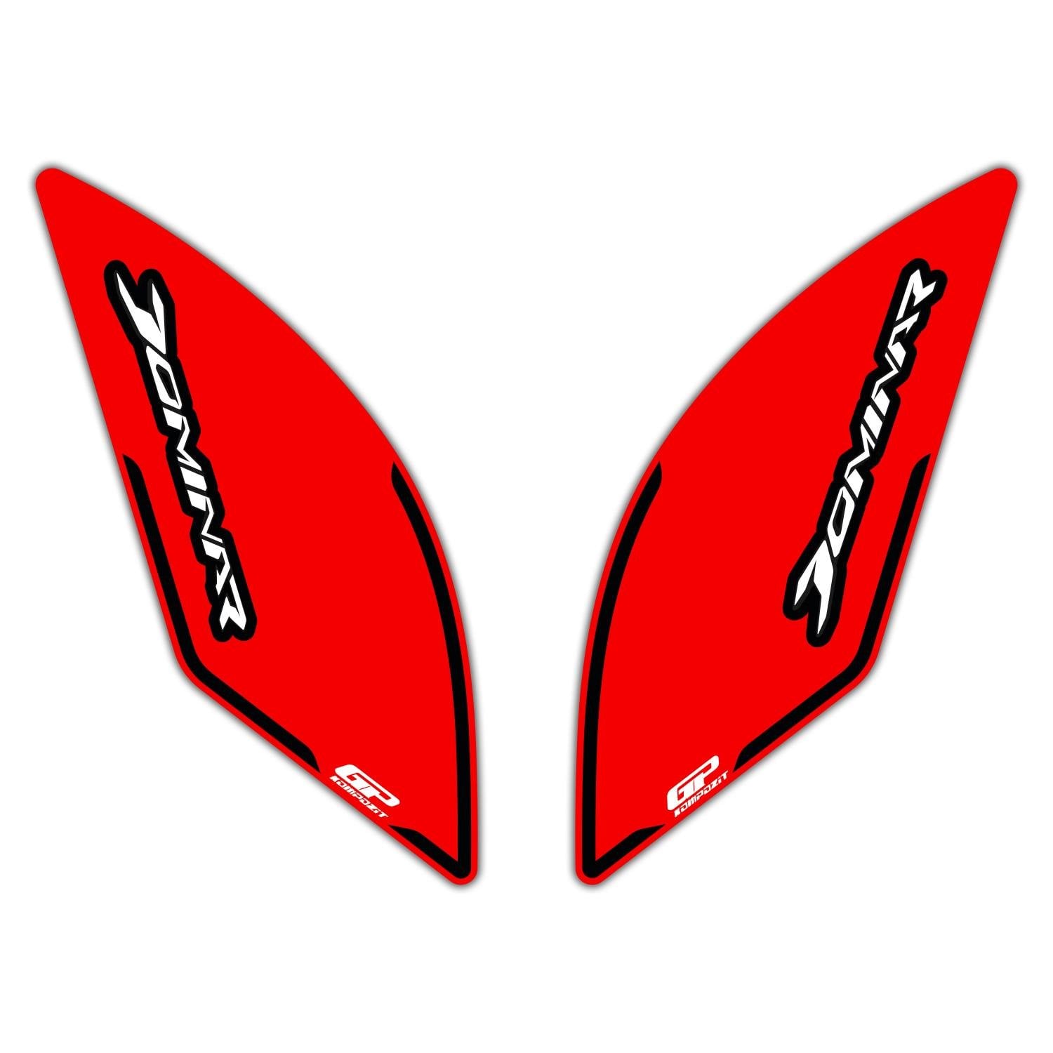 GP Kompozit Bajaj Dominar 250 / 400 2017-2026 Uyumlu Yan Pad Kırmızı