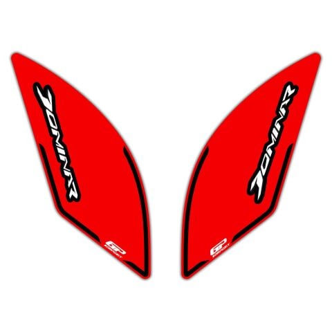 GP Kompozit Bajaj Dominar 250 / 400 2017-2026 Uyumlu Yan Pad Kırmızı