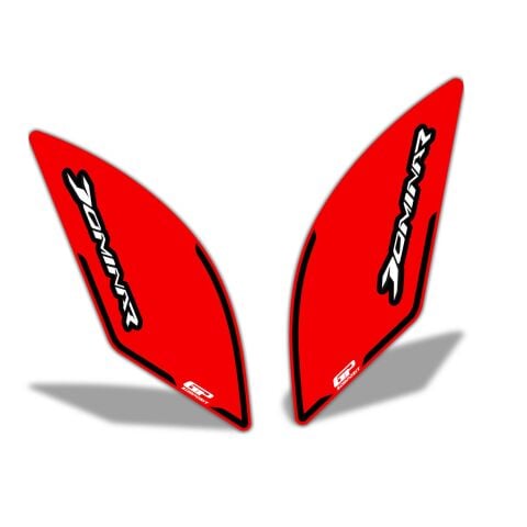 GP Kompozit Bajaj Dominar 250 / 400 2017-2026 Uyumlu Yan Pad Kırmızı