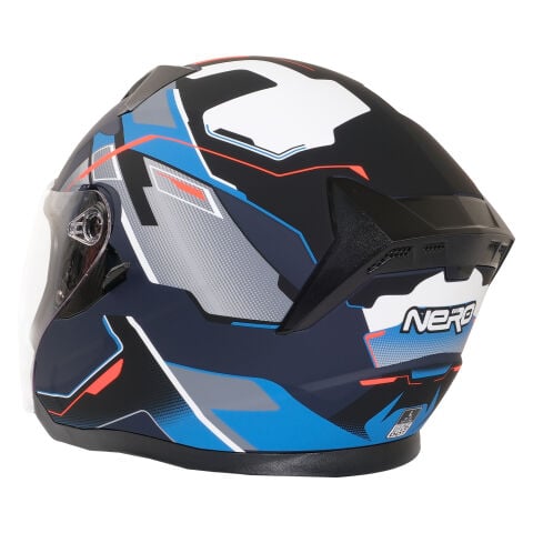 GP NERO MKS006-MBC5B Şeffaf Vizörlü Motosiklet Yarım Kask