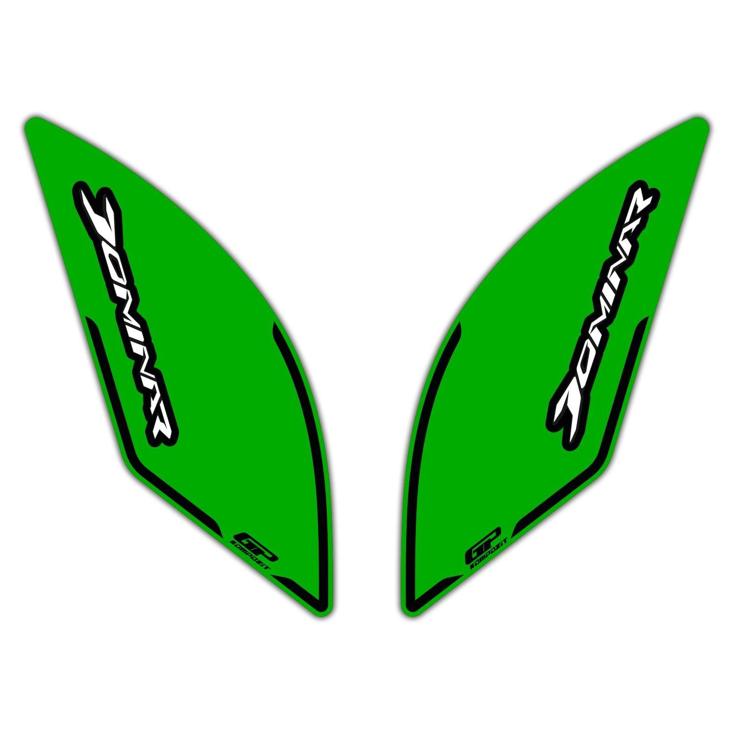 GP Kompozit Bajaj Dominar 250 / 400 2017-2024 Uyumlu Yan Pad Yeşil