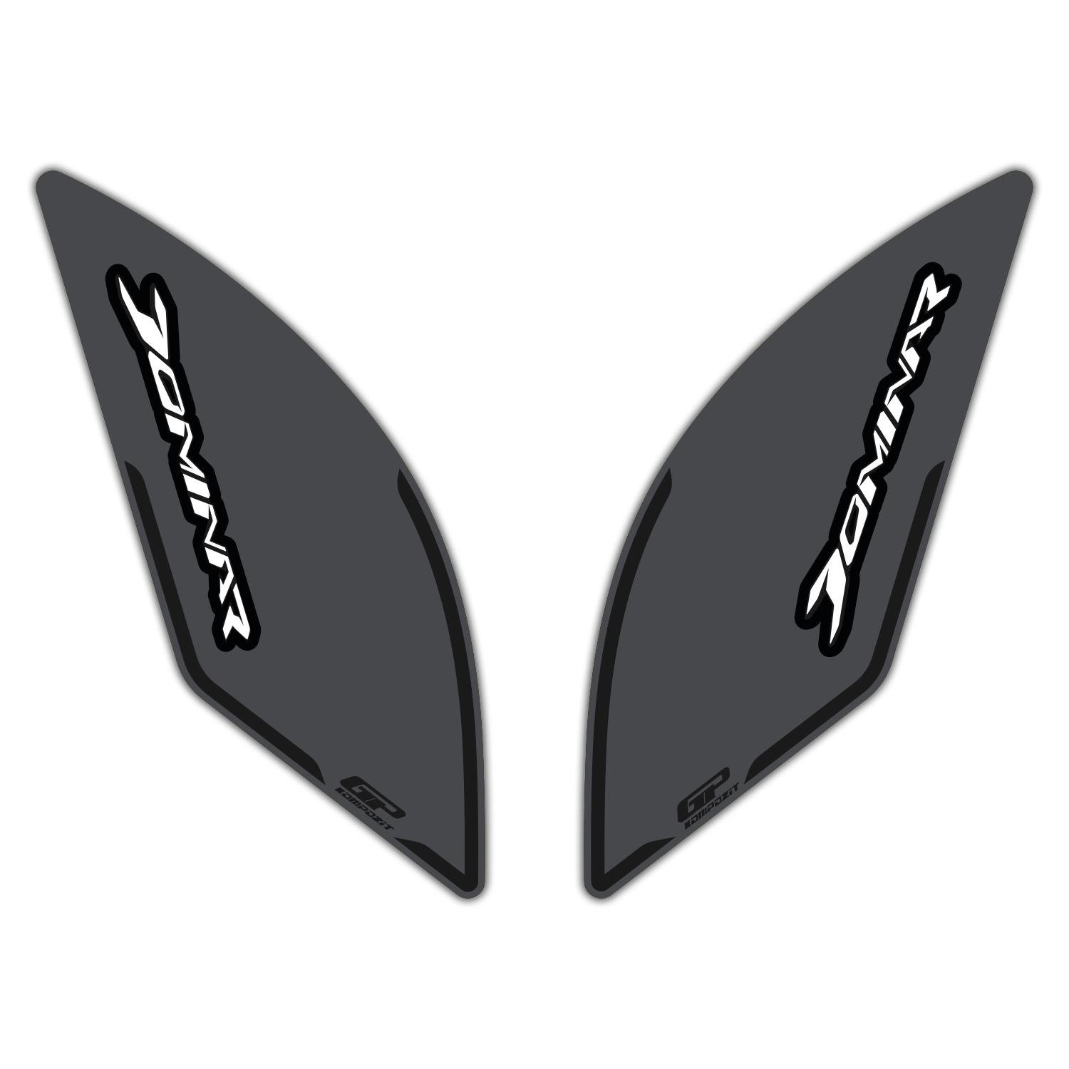 GP Kompozit Bajaj Dominar 250 / 400 2017-2026 Uyumlu Yan Pad Gri