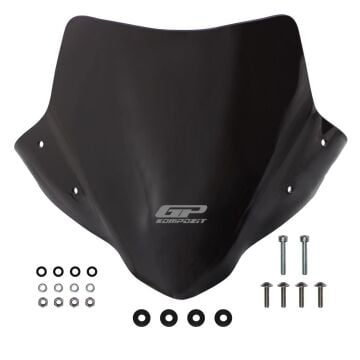 GP Kompozit Honda CB500F 2014-2020 Uyumlu Kısa Ön Cam Siyah