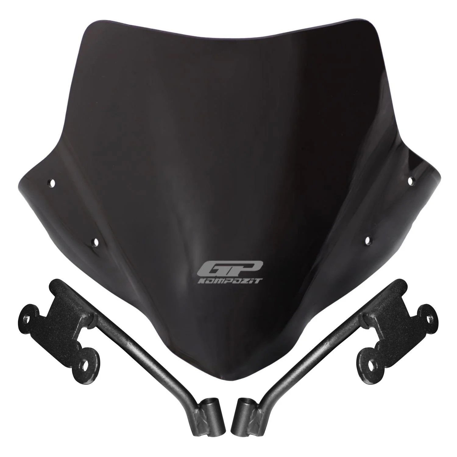 GP Kompozit Honda CB500 Hornet 2025 Uyumlu Ön Cam Siyah
