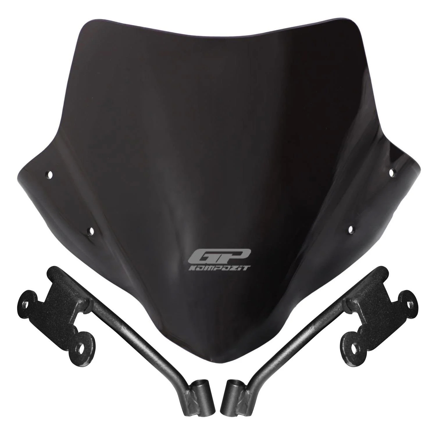 GP Kompozit Honda CB500 Hornet 2024-2025 Uyumlu Ön Cam Siyah