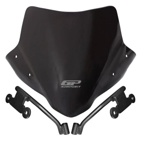 GP Kompozit Honda CB500 Hornet 2024-2025 Uyumlu Ön Cam Siyah