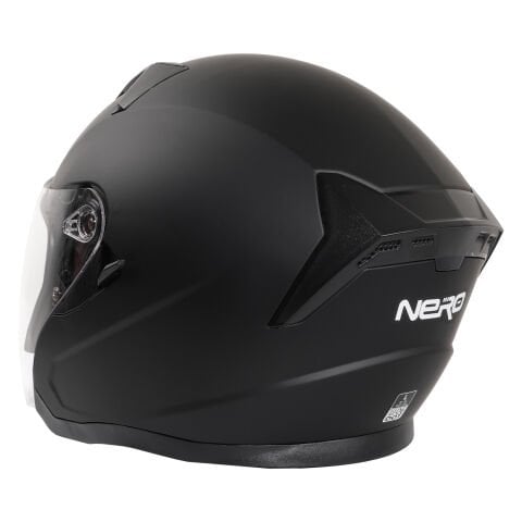 GP NERO MKS006-MB Şeffaf Vizörlü Motosiklet Yarım Kask