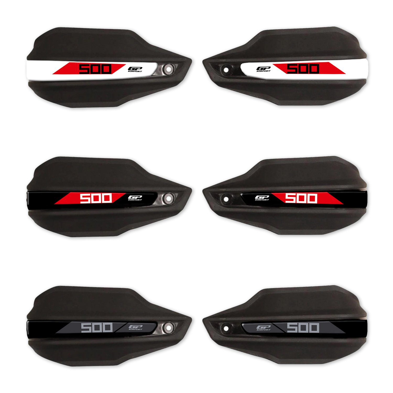 GP Kompozit Honda NX 500 2025 Uyumlu Elcik Koruma Siyah