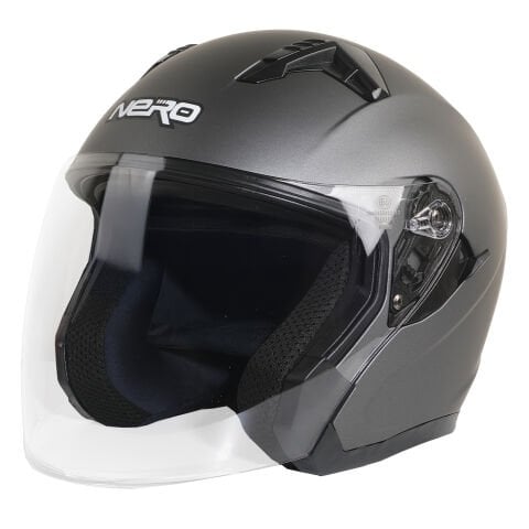 GP NERO MKS006-MG Şeffaf Vizörlü Motosiklet Yarım Kask