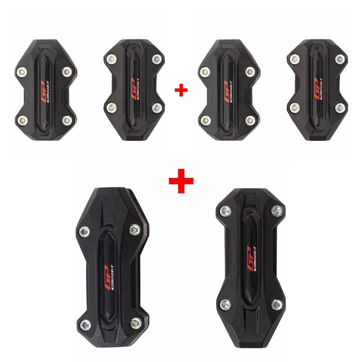 GP Kompozit BMW R 1200/1250 GS ADV 2013-2024 Uyumlu Koruma Demiri Plastiği Seti Siyah