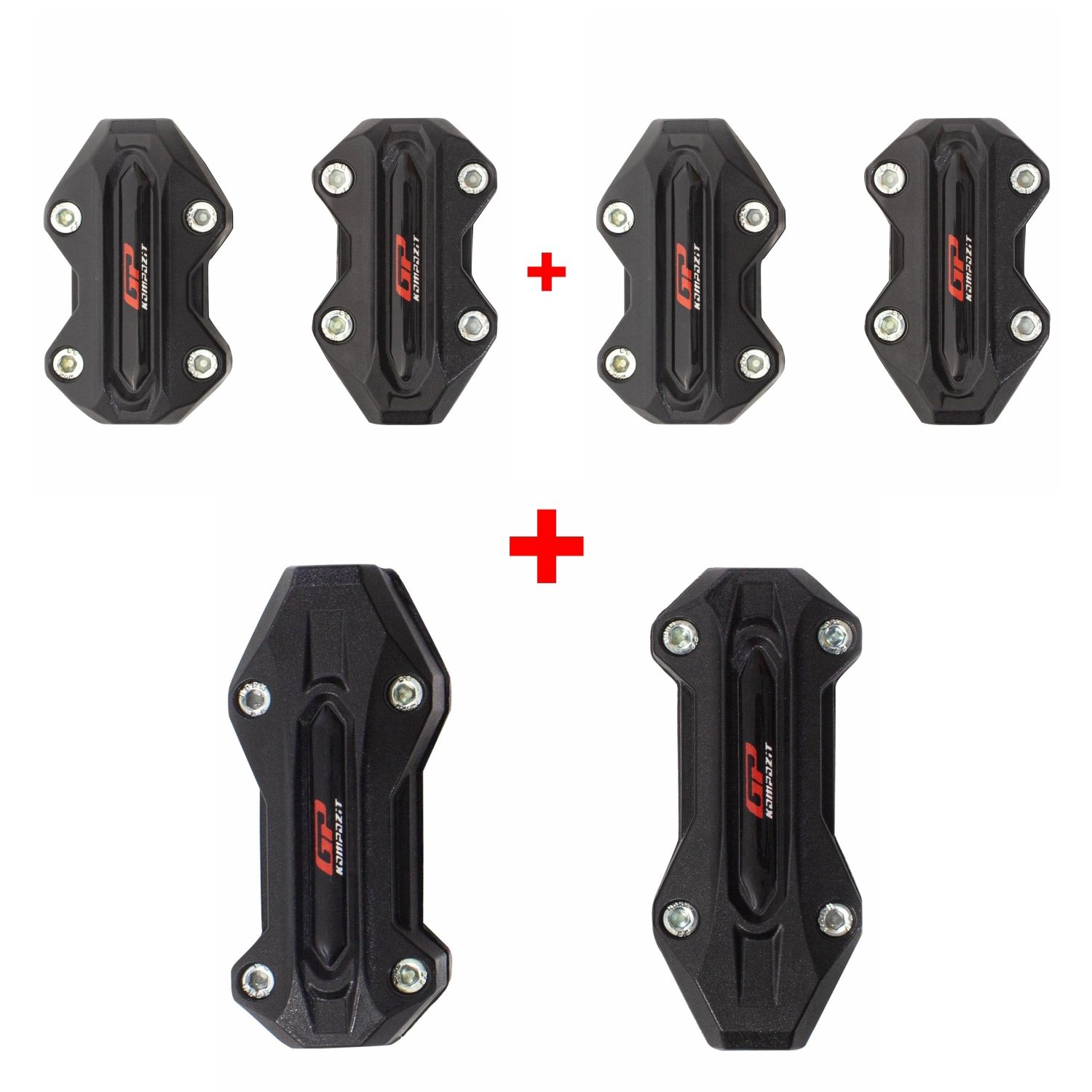 GP Kompozit BMW R 1200/1250 GS ADV 2013-2024 Uyumlu Koruma Demiri Plastiği Seti Siyah