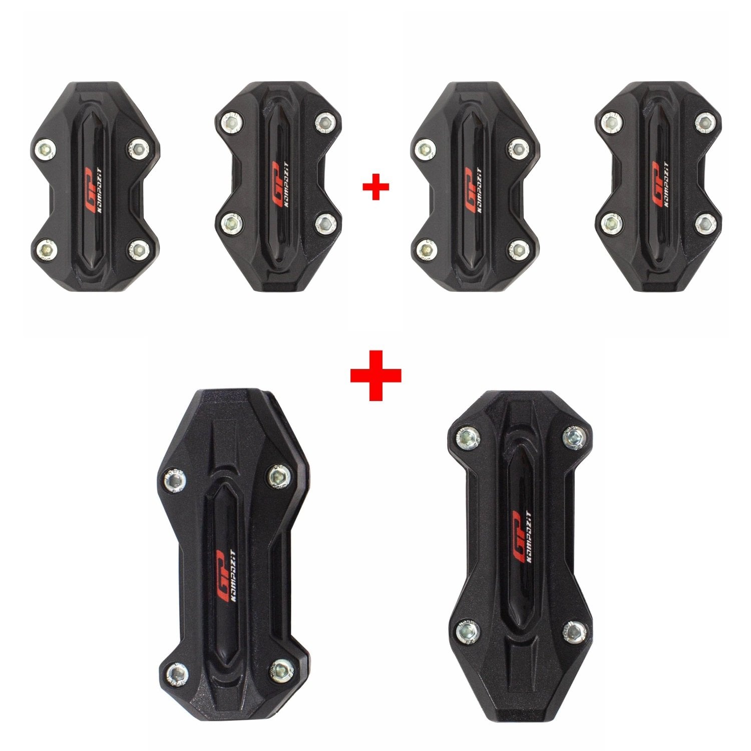 GP Kompozit BMW R 1200/1250 GS ADV 2013-2024 Uyumlu Koruma Demiri Plastiği Seti Siyah