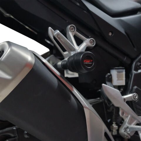 GP Kompozit Honda CB500 Hornet 2024-2025 Uyumlu Egzoz Koruma Takozu Siyah