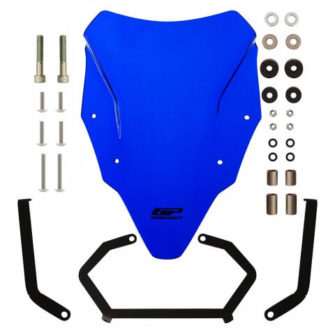 GP Kompozit Bajaj Pulsar N 250 2022-2026 Uyumlu Ön Cam Mavi