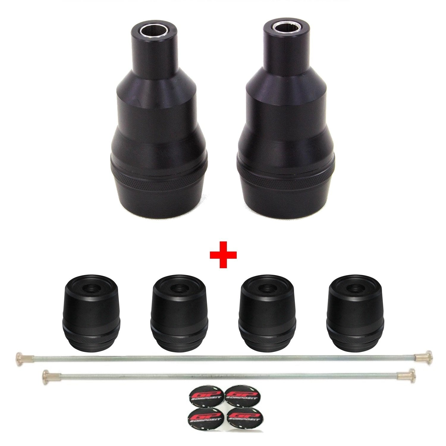 GP Kompozit Yamaha R25 2019-2024 Uyumlu 6 lı Takoz Seti Siyah