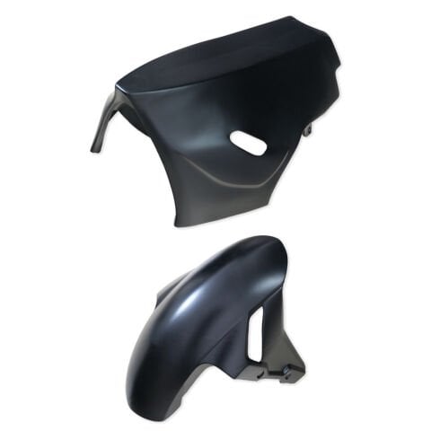 GP Kompozit BMW S 1000 RR 2019-2024 Uyumlu Kanatlı Yarış Grenajı Siyah