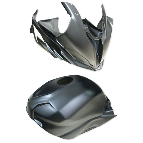 GP Kompozit BMW M 1000 RR 2022-2026 Uyumlu Kanatlı Yarış Grenajı Siyah