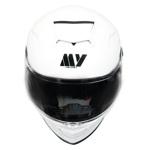 GP MY HELMET MKS001-PW Yarış Spoiler Güneş Vizörlü Şeffaf Full Face Motosiklet Kaskı