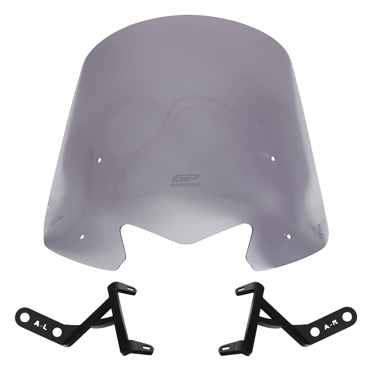 GP Kompozit Honda Activa 2023-2026 Uyumlu Kısa Ön Cam Füme 44 cm