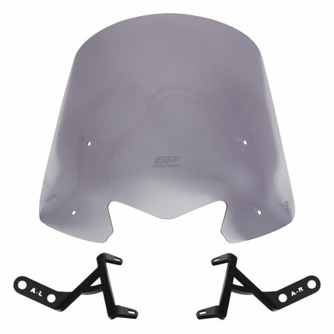 GP Kompozit Honda Activa 2023-2026 Uyumlu Kısa Ön Cam Füme 44 cm