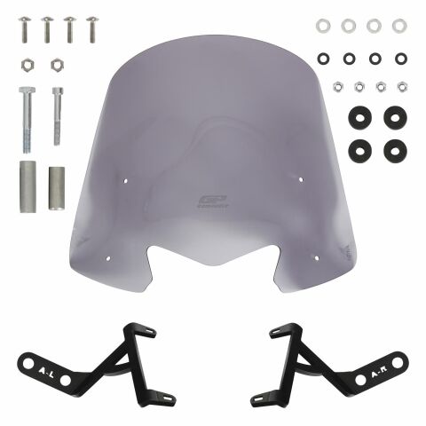 GP Kompozit Honda Activa 2023-2026 Uyumlu Kısa Ön Cam Füme