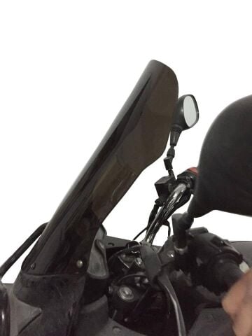 GP Kompozit Honda CBF150 2005-2017 Uyumlu Ön Cam Siyah