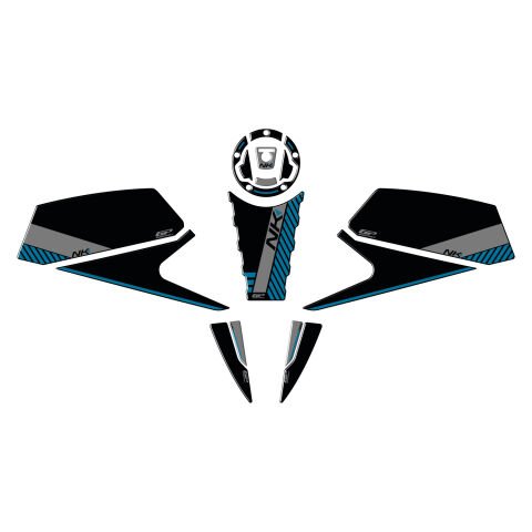 GP Kompozit CF Moto 450 NK 2024 Uyumlu Tank Pad Mavi