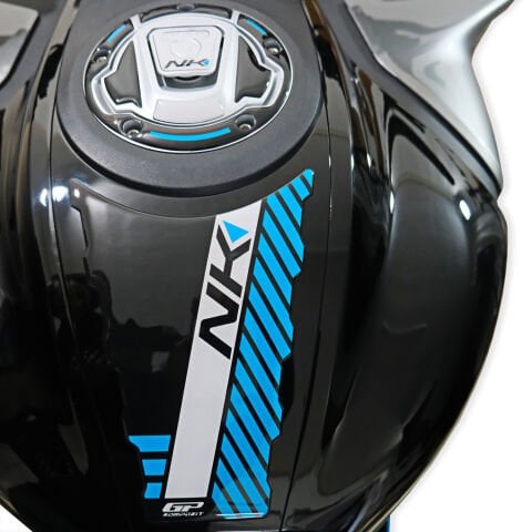 GP Kompozit CF Moto 450 NK 2024-2026 Uyumlu Tank Pad Mavi