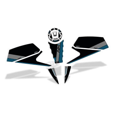 GP Kompozit CF Moto 450 NK 2024 Uyumlu Tank Pad Mavi