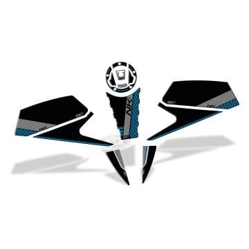 GP Kompozit CF Moto 450 NK 2024 Uyumlu Tank Pad Mavi