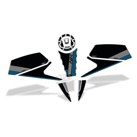 GP Kompozit CF Moto 450 NK 2024-2026 Uyumlu Tank Pad Mavi