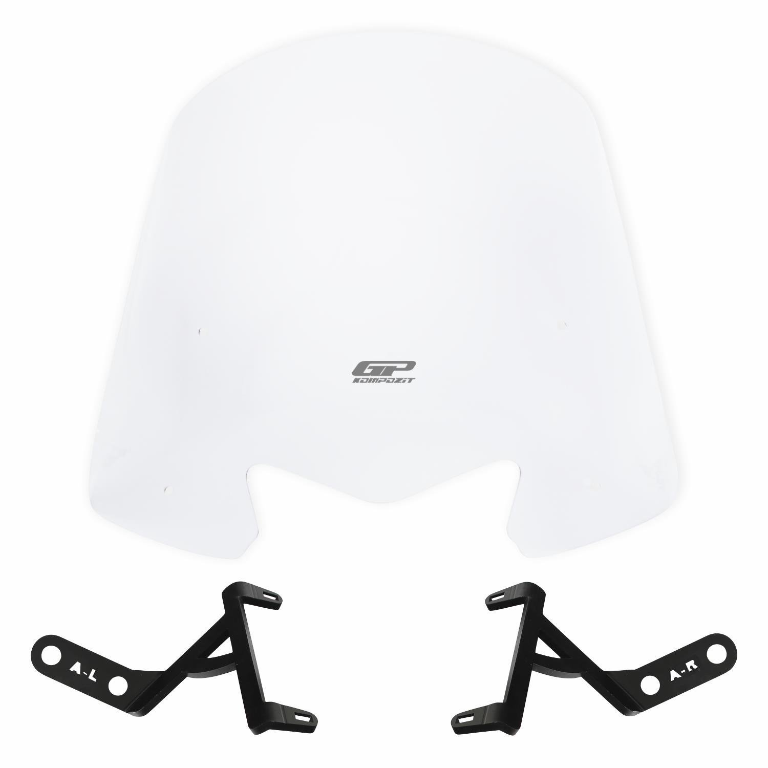 GP Kompozit Honda Activa 2023-2026 Uyumlu Kısa Ön Cam Şeffaf