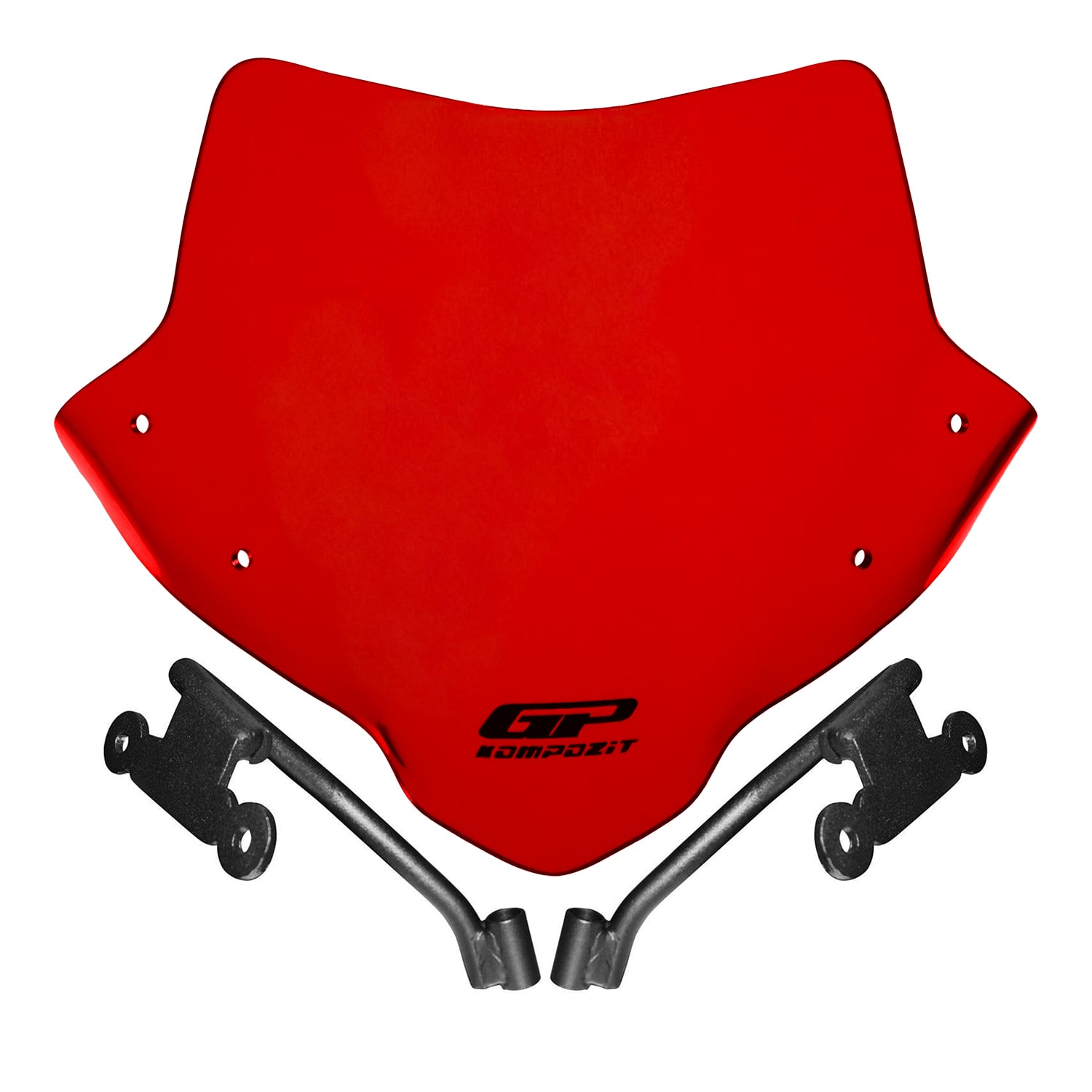 GP Kompozit Honda CB750 Hornet 2023-2024 Uyumlu Ön Cam Kırmızı
