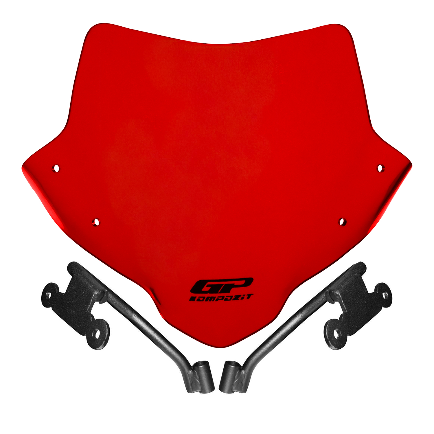 GP Kompozit Honda CB750 Hornet 2023-2024 Uyumlu Ön Cam Kırmızı