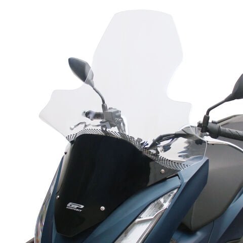GP Kompozit Honda PCX 125 / 150 2021-2024 Uyumlu Elcikli Ön Cam Şeffaf