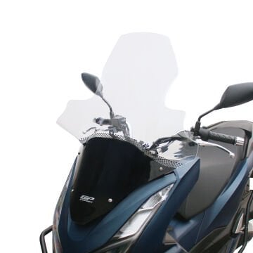 GP Kompozit Honda PCX 125 / 150 2021-2024 Uyumlu Elcikli Ön Cam Şeffaf