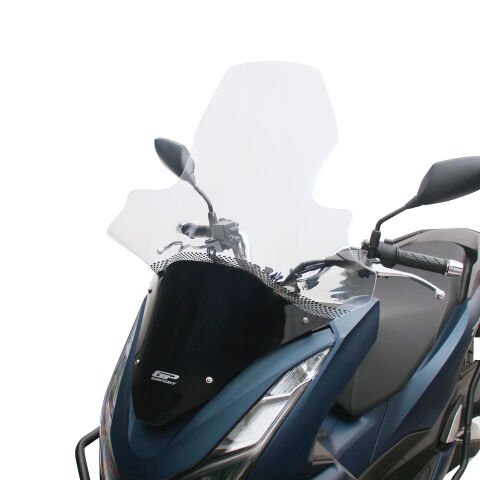 GP Kompozit Honda PCX 125 / 150 2021-2024 Uyumlu Elcikli Ön Cam Şeffaf