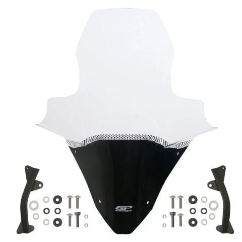 GP Kompozit Honda PCX 125 / 150 2021-2024 Uyumlu Elcikli Ön Cam Şeffaf