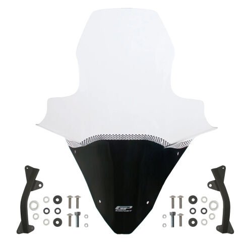 GP Kompozit Honda PCX 125 / 150 2021-2024 Uyumlu Elcikli Ön Cam Şeffaf