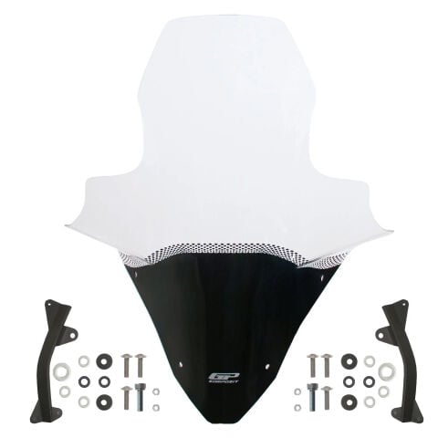 GP Kompozit Honda PCX 125 / 150 2021-2024 Uyumlu Elcikli Ön Cam Şeffaf
